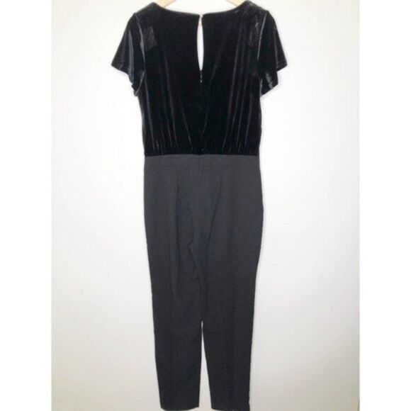 WHITE HOUSE BLACK MARKET VELVET BODICE JUMPSUIT - Picture 6 of 8